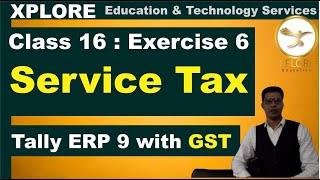 Service tax in Tally ERP 9 in Hindi