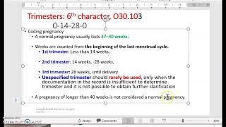 ICD-10 coding for Pregnancy