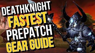 Gearing your FRESH DPS Deathknight fast! WOTLK Classic Pre Patch!