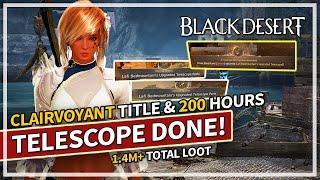 Telescope Grind is OVER! How it works & Clairvoyant title | Black Desert