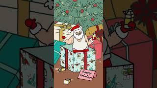 Here comes Santa Claus  | Animation Meme | Holiday Cartoon #shorts #funny #animation