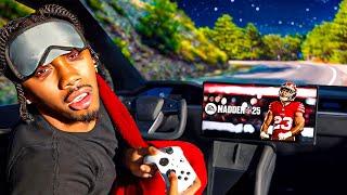 Playing Madden In a Tesla for 24 HOURS!