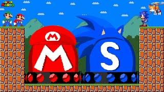 Can Mario vs Ultimate MARIO - SONIC Switch in New Super Mario Bros Wii? | Game Animation