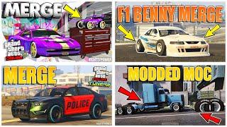 ALL WORKING MERGE GLITCHES IN 1 VIDEO! F1 BENNY MERGE GTA 5 ONLINE 1.57 (XBOX ONE/PS4)