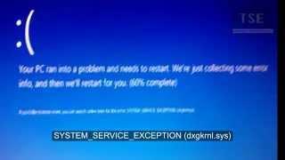 SYSTEM_SERVICE_EXCEPTION (dxgkrnl.sys) BSOD in Windows10