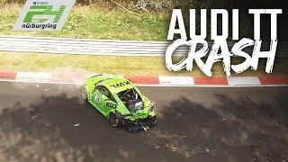 HUGE Audi TT Crash at 24h Nürburgring Qualifying 2018 #24hNBR
