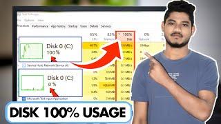 How to Fix 100 DISK USAGE Windows 11 | 100 Disk Usage WINDOWS 10 | Fix 100% Disk Usage | 100% Disk