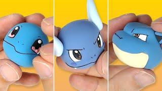 Pokémon Figures Making - Squirtle line!!(Wartortle, Blastoise) | Clay Art