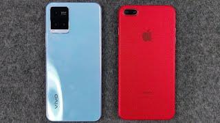 Vivo Y21T Vs iPhone 7 Plus | Speed Test