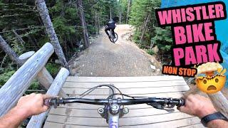 RIDING THE SICKEST MTB TRAILS IN WHISTLER BIKE PARK NON STOP!