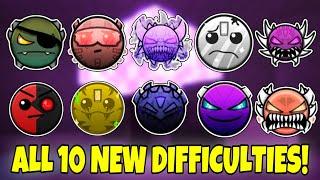 How to get ALL 10 NEW DIFFICULTIES in ZONE 7 DUNGEON in Find the Geometry Dash [277] - Roblox