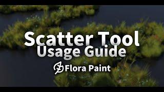 【Flora Paint】Scatter Tool Usage Guide for Blender Stylized Plants 【Tutorial】