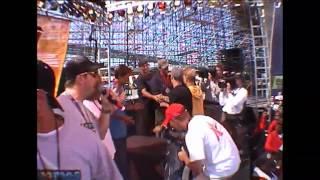 Taig Khris Archive: X Games 1999 triple final run and price giving, Sven, Javier and Taig