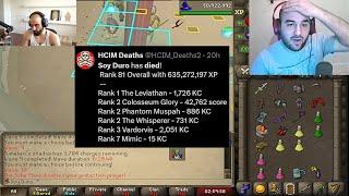 Odablock Reacts to Soy Duro's Maxed HCIM Death