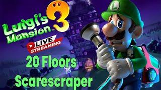 Luigi's Mansion 3 - 20 Floors Scarescraper *LIVE* (Nintendo Switch)