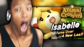 ETIKA REACTS TO ISABELLE SMASH ULTIMATE  + ANIMAL CROSSING SWITCH REVEAL - NINTENDO DIRECT 2018