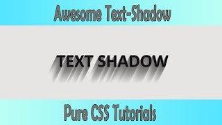 CSS Awesome Text Shadow Effects | Using HTML and CSS.
