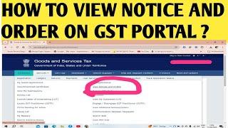 How to View and Download GST Notices and Orders on GST Portal?