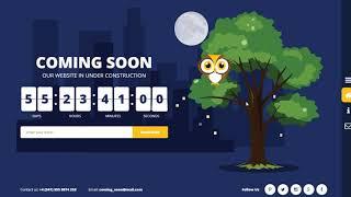 Beautiful, professional, animated coming soon pages build with HTML, CSS, PHP and JavaScript