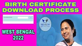 Birth certificate Download process 2022 west bengal