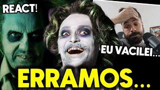 DESCULPAS e NOVO REACT ao EDUARDO STERBLITCH DUBLANDO o Beetlejuice...