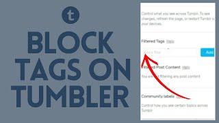 How to Block Tags on Tumblr 2024 | Filter Tumblr Tags