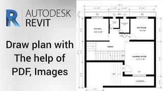 Revit Tutorial हिंदी  | How to draw a plan with the help of pdf and image? | Scale In Revit