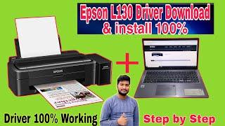 How to Epson L130 Driver install, L130 Printer Driver Download & install 100% in 2023