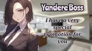 Yandere Boss gives you a Promotion (F4A) (Yandere ASMR)