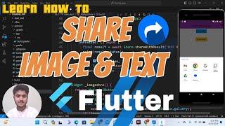 Flutter Share Files & Text From App | Flutter Tutorial (share_plus) Whatsapp, Facebook, Instagram