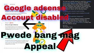 Google adsense disabled appeal form