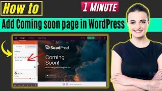 How to add coming soon page in WordPress 2024