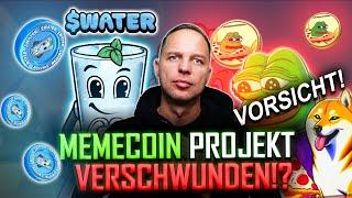 Mein Watercoin Presale Stand!  Totalverlust bei Meme Coin Projekt