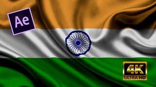 INDIAN FLAG Waving  Animation in After effect