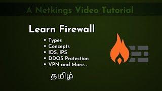 Learn Firewall | Types | S/w & H/w | Rules | Attack & Prevent | VPN | TAMIL