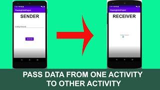 How to Pass Data From One Activity to Another Activity in Android Studio
