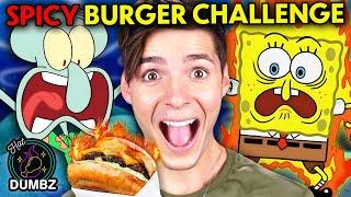 Spicy SpongeBob Trivia Challenge - We Ate Da Bomb Krabby Patties  | Hot Dumbz #6