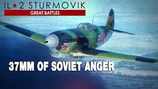 37mm Of Pure Soviet Anger | Yak-9t Dogfights World War II | Stalingrad | IL-2 Great Battles |