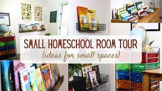 Small Homeschool Room Idea for Small Spaces | Small Homeschool Room Tour