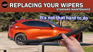 Replacing your wipers on your Lexus NX
