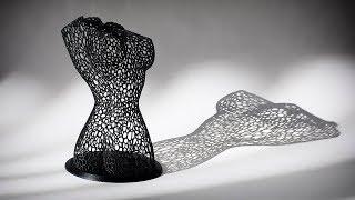 3D Printed Voronoi Female Torso