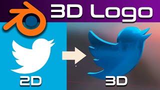 Урок для новичков 3D логотип из 2D в blender 3d (3d logo in blender)