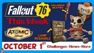 Weekly News & Update: Atomic Shop & Challenges 10-1-24  | Fallout 76