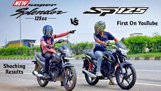 Hero Super Splendor xtec Vs Honda Sp 125 | Drag Race | First On Youtube