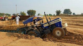 Swaraj 744 XT ट्रॉली ओवर लोड | Swaraj 744 XT Trolley Load | Trolley Loaded | Swaraj 744 XT