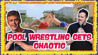 Pool Wrestling Gets Chaotic | Matt and Shane's Secret Podcast Reacts