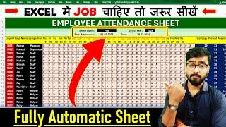 Automated  Attendance Sheet | Attendance Sheet in Excel | MS Excel