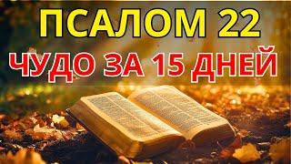 ПСАЛОМ 22 -  МОЛИТВА О ПРОЦВЕТАНИИ И ЧУДЕСАХ ЗА 15 ДНЕЙ