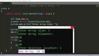 Java program to delete array element | Learn Coding
