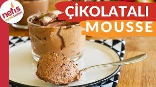 3 MALZEME İLE YUMURTASIZ Çikolatalı Mousse Yapımı